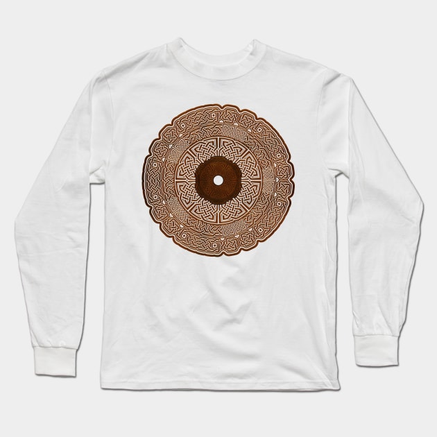 Celtic Circle 1b Long Sleeve T-Shirt by QuickyDesigns